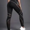 Yoga Future Mesh Panel Topstitching Sports Leggings -Sculptive Wear 16068093240269f3a023611b777eeb47753ff3dcc9 thumbnail 405x552