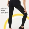GLOWMODE 24" FeatherFit™ Logo Tape Waist Yoga Leggings Ultra-Stretchy Gym Tights With Side Pocket -Sculptive Wear 16753311715c595016be5c07e3a9a389d62e9ba69e thumbnail 405x552