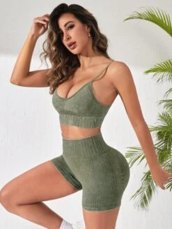 Yoga Basic Seamless High Stretch Sports Set -Sculptive Wear 1678945247a4287ffdc5e539edbf4e52cb137cd33c thumbnail 405x552