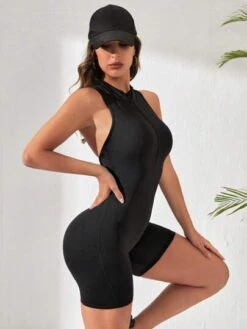 Yoga Sxy Cut Out Back Sports Romper -Sculptive Wear 167938411949ea4e5e42205fcf0efbf03dd6a69d2d thumbnail 405x552