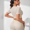 Yoga Basic Solid Square Neck Crop Tee & Biker Shorts -Sculptive Wear 1680140239942fe171ae82188fa1e69af87a3d5343 thumbnail 405x552
