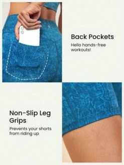 GLOWMODE 6" DenimFlexy Anti Roll-Down Stretchy Pocket Biker Shorts Cycling Running Gym Workout -Sculptive Wear 16825803308ea057839a70e13bb9ee99ec888356fb thumbnail 405x552