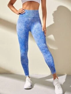 Yoga Trendy Tie Dye Wideband Waist Sports Leggings -Sculptive Wear 16850199543c2ec897e3b47e05513a2bd99560bc5e thumbnail 405x552