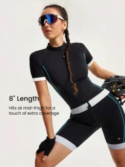 GLOWMODE 8" Padded Cycling Shorts With Pockets Pading Cycling Spinning Biker Bicycle -Sculptive Wear 1686309895dcc53392daaf9785fd2a5bba312e90d6 thumbnail 405x552