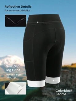 GLOWMODE 8" Padded Cycling Shorts With Pockets Pading Cycling Spinning Biker Bicycle -Sculptive Wear 1686309900a111dc7613cbd76f4a21eab676144c32 thumbnail 405x552