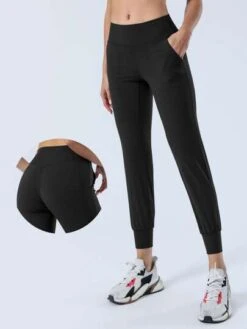 Elastic Ankle Cropped Athletic Yoga Pants -Sculptive Wear 1687327479df60ed2c2eb069e0a297f6da584e518f thumbnail 405x552