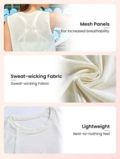 SHEIN Leisure Solid Contrast Mesh Sports Tank Top -Sculptive Wear 1687769901d6848d5dd53d61c1e909dc6a487e2afa thumbnail 405x552