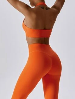 Ruched Front Halter Neck Backless Sports Bra -Sculptive Wear 1688010758ca71f2169b553206eb577603b9704534 thumbnail 405x552