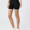 Contrast Binding Sports Shorts With Phone Pocket
