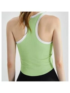 1 Piece Contrasting Color Yoga Vest With Chest Pad For Women -Sculptive Wear 1688025827e08d98abcc2f06f2a0e60bb0ad603a5e square thumbnail 405x552