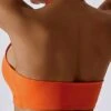 Ruched Front Halter Neck Backless Sports Bra -Sculptive Wear 168820701261a9abc50d30158049e3a2360cf461df thumbnail 405x552