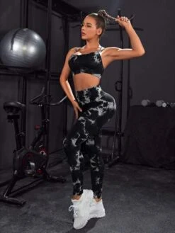 Tie Dye Crisscross Back Sports Set -Sculptive Wear 1688280220241e6b9a8772cb1cb27b37eee4787eba thumbnail 405x552