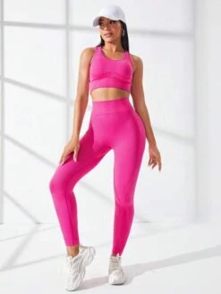 Seamless High Stretch Crisscross Back Sports Set -Sculptive Wear 168828257455f8da1ed43ff468167340986cc6b2ad thumbnail 405x552