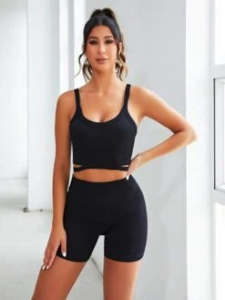 Cut Out Waist Sports Set