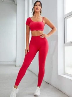Seamless Asymmetrical Neck Sports Set -Sculptive Wear 1688346543b55596871402373d94b9f171e9511f50 thumbnail 405x552