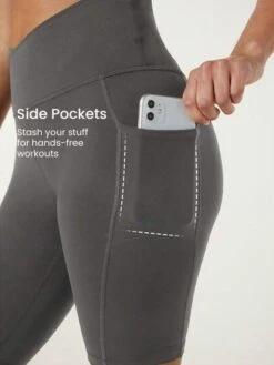 GLOWMODE 10" FeatherFit™ Cyclist Anti Roll-Down Bike Shorts Breathable Running Gym Workout -Sculptive Wear 16883661228af2c8f75e8a45241675b6209d318fee thumbnail 405x552