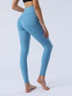 Drawstring Waist Pocket Hip Yoga Pants -Sculptive Wear 1688376986fa257d9627916a75ad901058eb311544 thumbnail 405x552