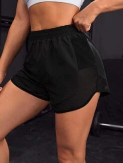 Solid Sports Shorts With Phone Pocket -Sculptive Wear 168837947121ed661aae3c318314ce7533b0555efe thumbnail 405x552