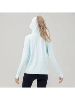 Women's Full Coverage Uv Protection Jacket, Upf 50+ Sun Protection Shirt With Hood For Daily Wear, Quick Dry, Outdoor Sports, Light Blue -Sculptive Wear 16883938653882ab0ed5589fbfa0de71deef435a23 square thumbnail 405x552