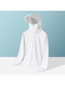 Women's Full Coverage Uv Protection Jacket Long Sleeve Upf 50+ Sun Protection Shirt Quick Dry Sport Outdoor Hooded Jacket White -Sculptive Wear 168839424861360478f60e31dadff59abc8311972c square thumbnail 405x552