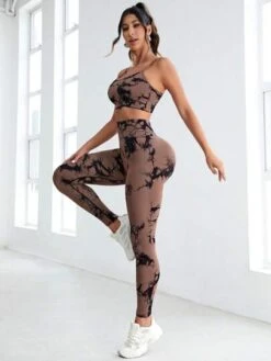 Tie Dye Wide Waistband Sports Sets -Sculptive Wear 1688449023c91a02b0ceb0599970dc17f683723082 thumbnail 405x552