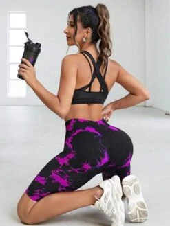 Tie Dye Wideband Waist Sports Shorts