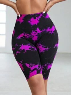 Tie Dye Wideband Waist Sports Shorts -Sculptive Wear 1688449120cde30d821ab507aabf130a785848e0bc thumbnail 405x552