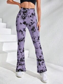 SHEIN Tie Dye Flare Leg Pants -Sculptive Wear 1688521402d7a67d1819c452bcd28bd695ad709d4c thumbnail 405x552