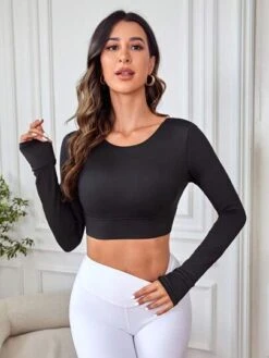 Criss Cross Backless Crop Sports Tee -Sculptive Wear 168852635683d058e1e0a6b5eb3aba24b8fe91cb88 thumbnail 405x552