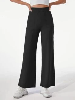 Women's High Waisted Wide Leg Sports Pants With Pockets -Sculptive Wear 168853827174b26723845c8a193a2b7e9850340d20 thumbnail 405x552