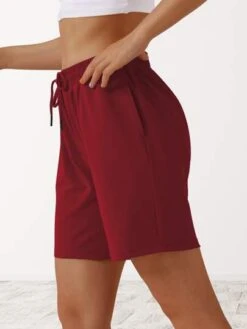 Women's Yoga Straight Leg Drawstring Shorts -Sculptive Wear 1688544730cb6acd385de73ae0826a85fb2fd4dd05 thumbnail 405x552