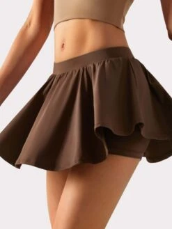 VUTRU Women's Fake Two Piece Anti-Light Running Skort -Sculptive Wear 16885490902e2210dc446039e3ce271d44dd1cd6bf thumbnail 405x552