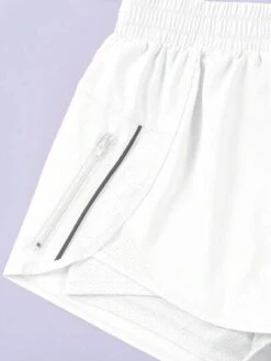 SHEIN Zipper Pocket Elastic Waist Sports Shorts -Sculptive Wear 1688621003e4105668004e8f0d0124c3a5762ea23b thumbnail 405x552