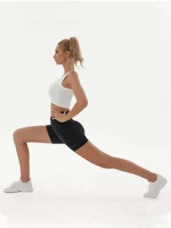 Women's Yoga Cross Waist High Waisted Pocket Compression Shorts -Sculptive Wear 1688630690d0c9bea0ac7eac5c51a0dac1d9c41ee6 thumbnail 405x552