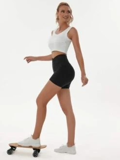 Women's Yoga Cross Waist High Waisted Pocket Compression Shorts -Sculptive Wear 168863070180051254f54a94de0e094bb2c0a352af thumbnail 405x552