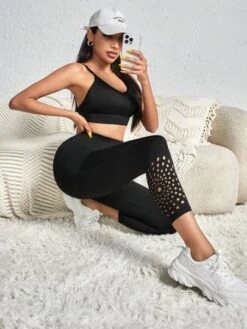Hollow Out Phone Pocket Side Wideband Waist Sports Leggings -Sculptive Wear 16886315707269a1731d53446f8d38c15e2f8ccb0c thumbnail 405x552