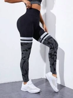 Colorblock Wideband Waist Sports Leggings -Sculptive Wear 16886368388db5381e71cd4bccafaf2c282288caa6 thumbnail 405x552