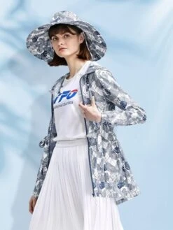 1pc Outdoor Women's Sun Protective Jacket, Compact & Portable -Sculptive Wear 16886945244c9b686a635e23771a2aeff8f8113852 thumbnail 405x552