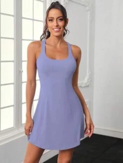 Crisscross Backless Active Dress -Sculptive Wear 1688697666ad7cdf91ea65f354c36f10ac093ea02a thumbnail 405x552