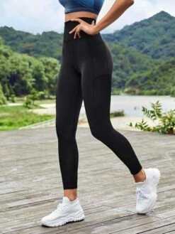 SHEIN Leisure Wideband Waist Sports Leggings -Sculptive Wear 1688707741166ad28ad7080474f8a85a4507e4e1ac thumbnail 405x552