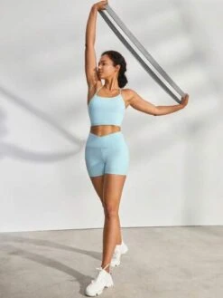 GLOWMODE FeatherFit™ Crisscross Back Sports Bra Light Support -Sculptive Wear 1688708117df94048fe353a97d082c1119bb877572 thumbnail 405x552