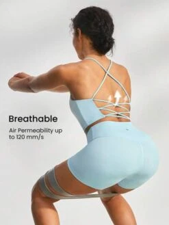 GLOWMODE FeatherFit™ Crisscross Back Sports Bra Light Support -Sculptive Wear 16887081205f577ffcc7844ed5333e8869ca30888e thumbnail 405x552