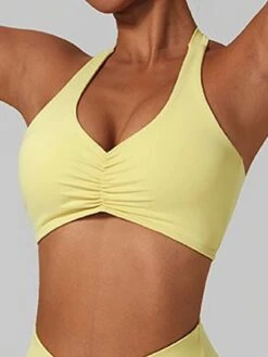 Ruched Front Sports Bra