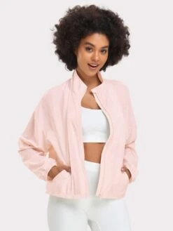 VUTRU Women's Double Pocket Stand Collar Windbreaker Jacket -Sculptive Wear 16887111523a6750cbfd36b6186eef403b436606d1 thumbnail 405x552