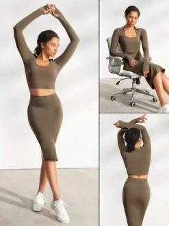 GLOWMODE FeatherFit™-Sculpt Polo Crop Top -Sculptive Wear 1688712124e5fa071fe915b6c2774c5b0e9eb98880 thumbnail 405x552