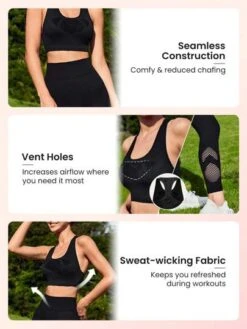 SHEIN Leisure Seamless High Stretch Sports Bra With Leggings -Sculptive Wear 16887183826d30b341887a71ecdf3c0130869dc8ec thumbnail 405x552