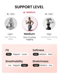 SHEIN Leisure Seamless High Stretch Sports Bra With Leggings -Sculptive Wear 1688718384c5900e6676cb81b1be70dc9d63e18e19 thumbnail 405x552