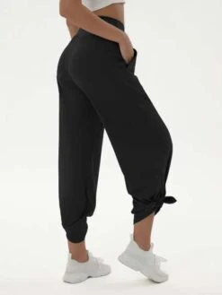 Ladies Yoga High Waist Pocket Slit Wide Leg Sports Pants -Sculptive Wear 16887189250fb23f0b89e88b6402f3307c410cbed1 thumbnail 405x552