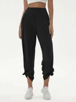 Ladies Yoga High Waist Pocket Slit Wide Leg Sports Pants -Sculptive Wear 1688718927b24f1583e6d34dfc71d0e6dd21e535e5 thumbnail 405x552