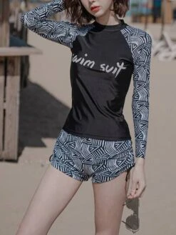 2023 New Arrivals Swimwear 4pcs Geo Print Full Cover Up Set Surfing Suit -Sculptive Wear 16887986859f62c10d4f06d3bcf026dc464f138e98 thumbnail 405x552